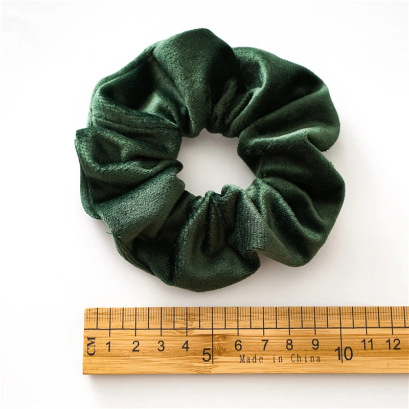 

Candy Color Hair Accessories Girls Fashion Velvet Scrunchies Elastic Bands Ponytail Holder Hair Tie 1PC Soft Warm Hair Rope