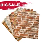 Водостойкая самоклеящаяся настенная 3D наклейка, имитация кирпича, обои из пенополиэтилена, фоновая декорация для гостиной, кухни, фона для телевизора