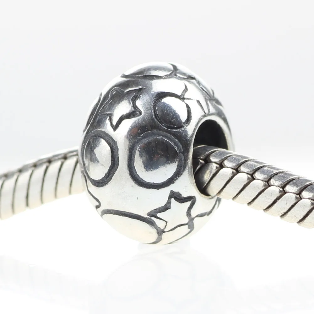 925 пробы серебро очарование бисера сказочные Носки с рисунком звезды и пузырей