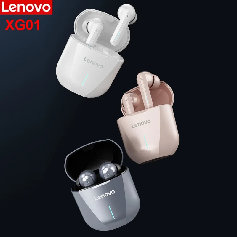 

Lenovo XG01 Wireless Gaming Headset 50ms Low Latency Bluetooth Headphone with Mic Earphone TWS Earbud for PUBG Mobile Phone Game