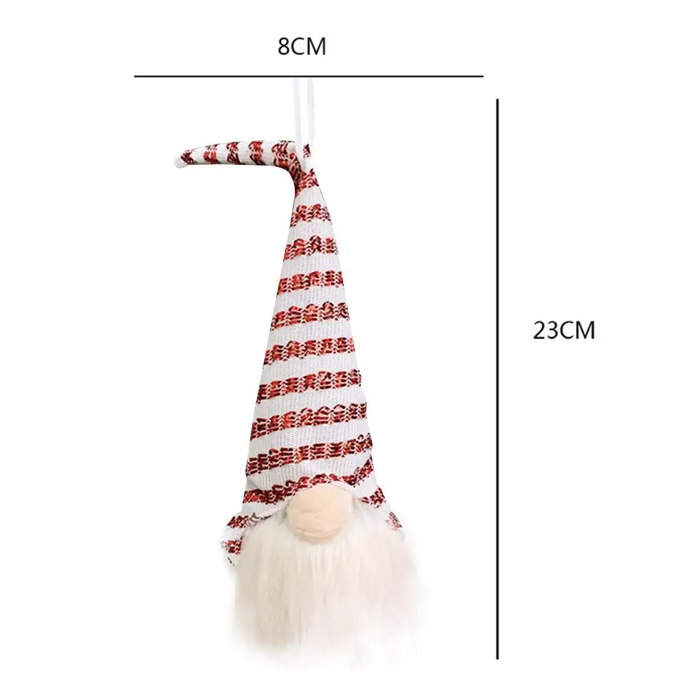 Новогоднее украшение кулон в виде куклы Санта-Клауса с Светодиодное Дерево