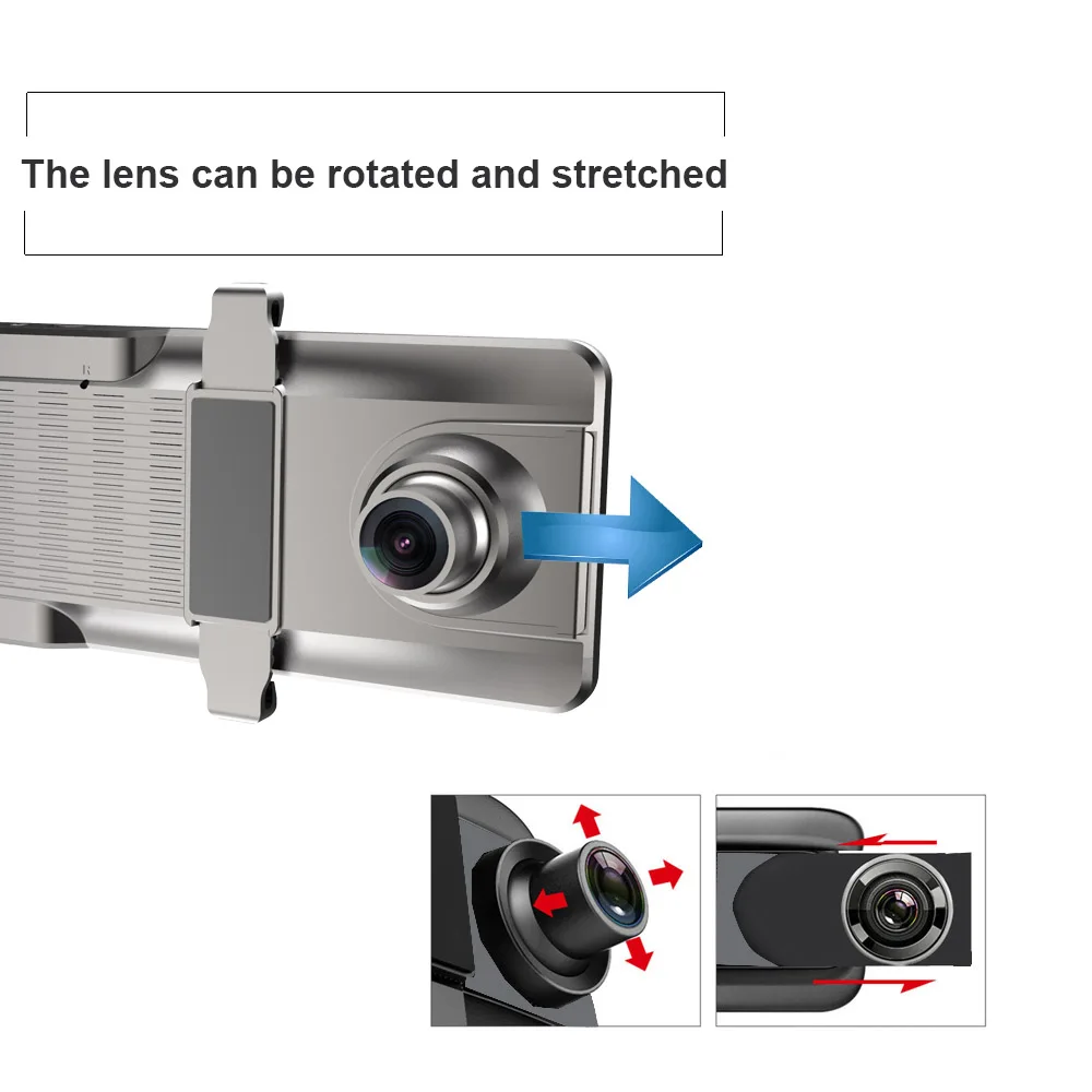 Видеорегистратор HGDO E466 4K 2 камеры спереди и сзади HiSilicon 2160P Sony зеркало заднего вида