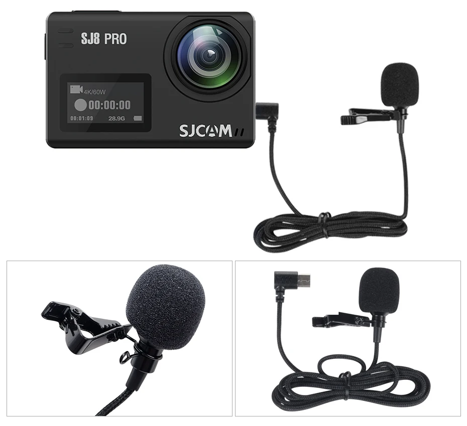 Оригинальная Экшн-камера SJCAM SJ8 серии SJ8 Air& SJ8 Plus и SJ8 Pro 1290P 4K wifi Пульт дистанционного управления Водонепроницаемая Спортивная DV