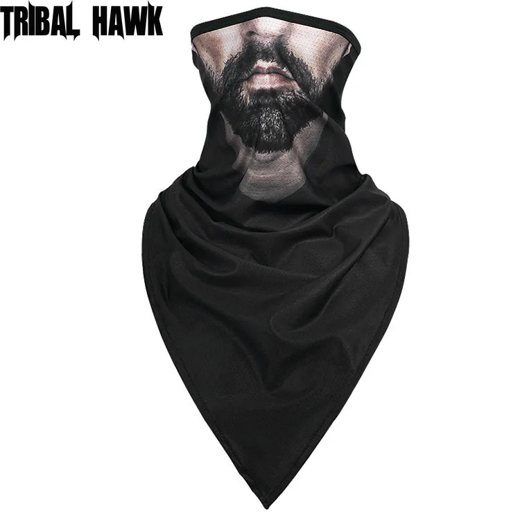 Бандана для лица мужчин и женщин забавная треугольная маска велоспорта