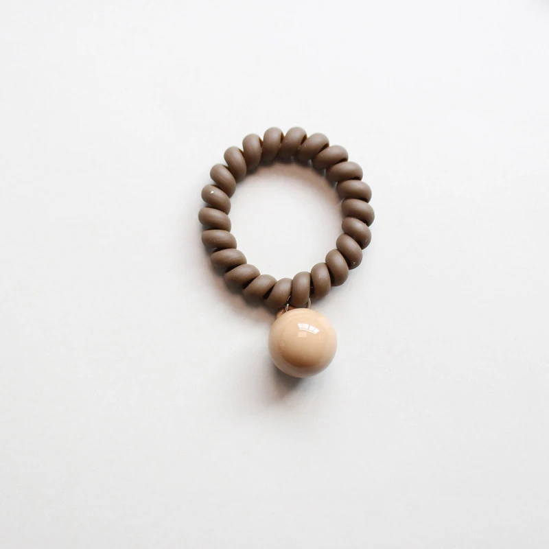 Милые спиральные Галстуки для волос милые Шаровые Подвески густых держатель