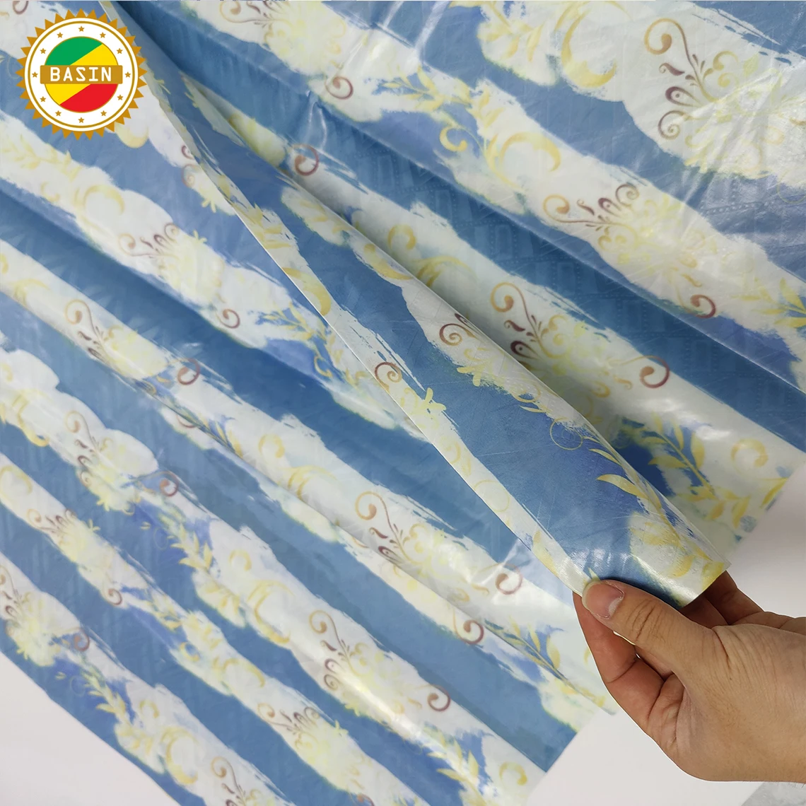 Розово-красный 100% хлопок базин богатый Gextczer для Африканской вечеринки на день