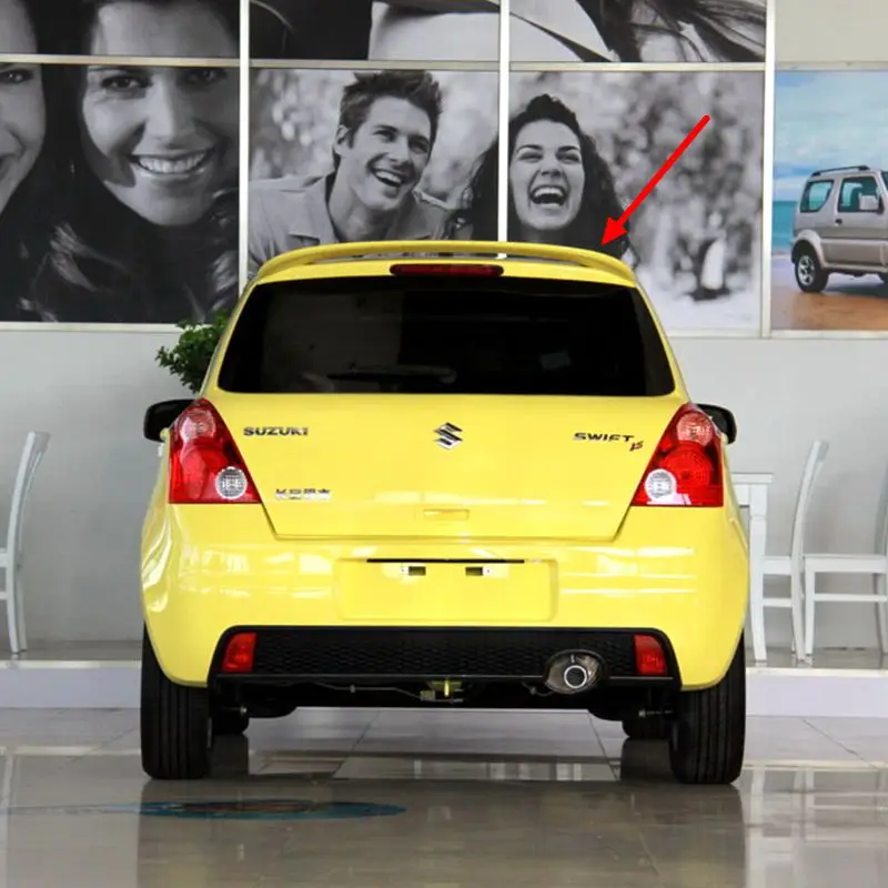 Для Suzuki Swift 2007 2008 2009 2010 2011 2012 2013 ABS спойлер багажника автомобиля заднее украшение в