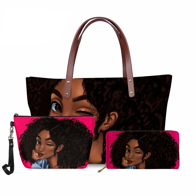 

Женские сумки, сумочки 3 шт./компл. знаменитые бренды, африканская пляжная сумка, африканская черная женская сумка из искусственной кожи, жен...