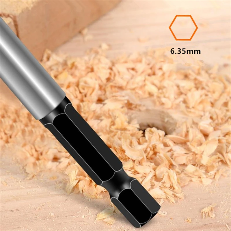 

10-32mm WoodWorking Auger Drill Bit Hex Shank Four Slot Four Blade Tungsten Carbide Twist Drill Bit Carpenter Tool