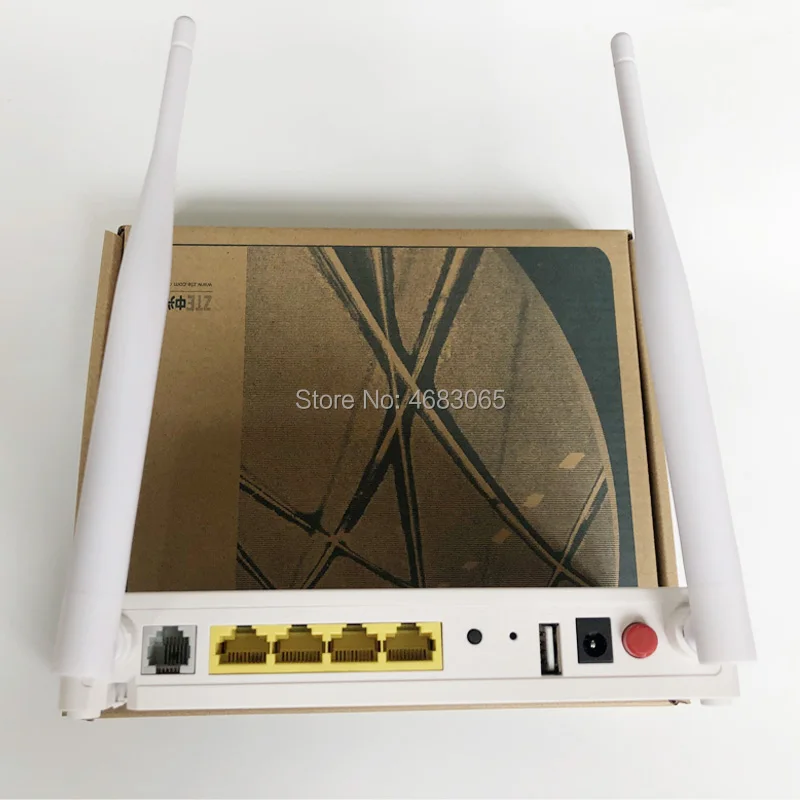 Оптоволоконный модем ZTE F660 V8.0 onu GPON 1GE + 3FE USB TEL Wi-Fi внешняя антенна оптоволоконное