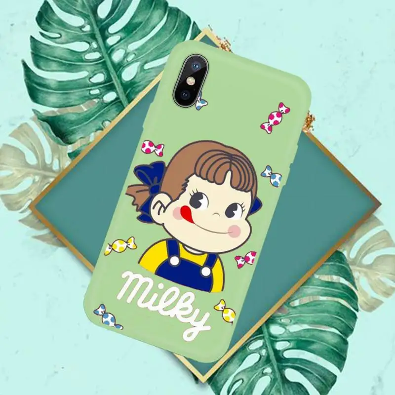 

Sweet Peko Milk Milky Phone Case Candy Color for iPhone 11 12 pro XS MAX 8 7 6 6S Plus X SE 2020 XR
