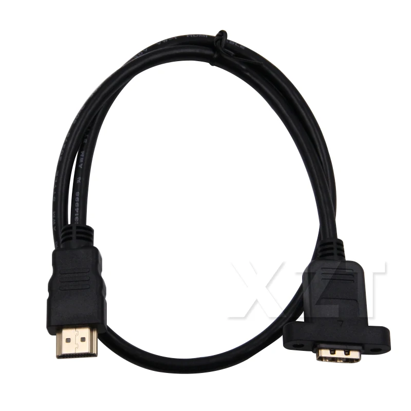 Позолоченный Удлинитель HDMI высокоскоростной удлинитель штырь гнездо с винтовым