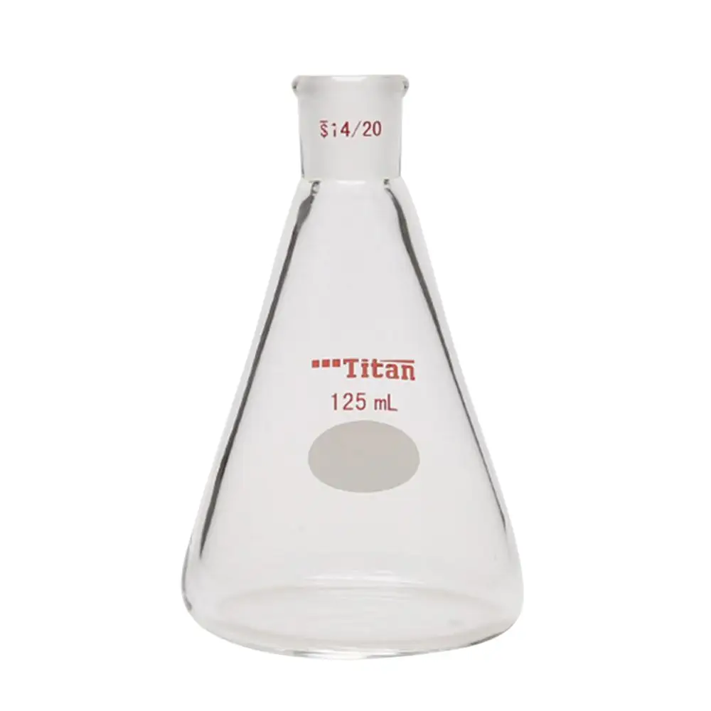 

1pc Triangle Bottle Laboratory Glassware Erlenmeyer Flask Thick-Wall Transparent Unscaled 5-500ml for Reagent Storage Lab Flasks
