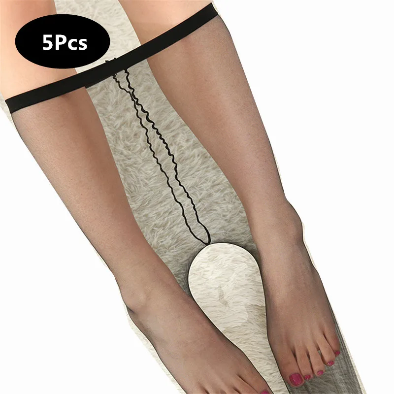 

5pcs/lot Closed Crotch 0 Deniers Women's lingerie Tights High Waist Glitter Pantyhose Ladies Transparent Legs collants femme