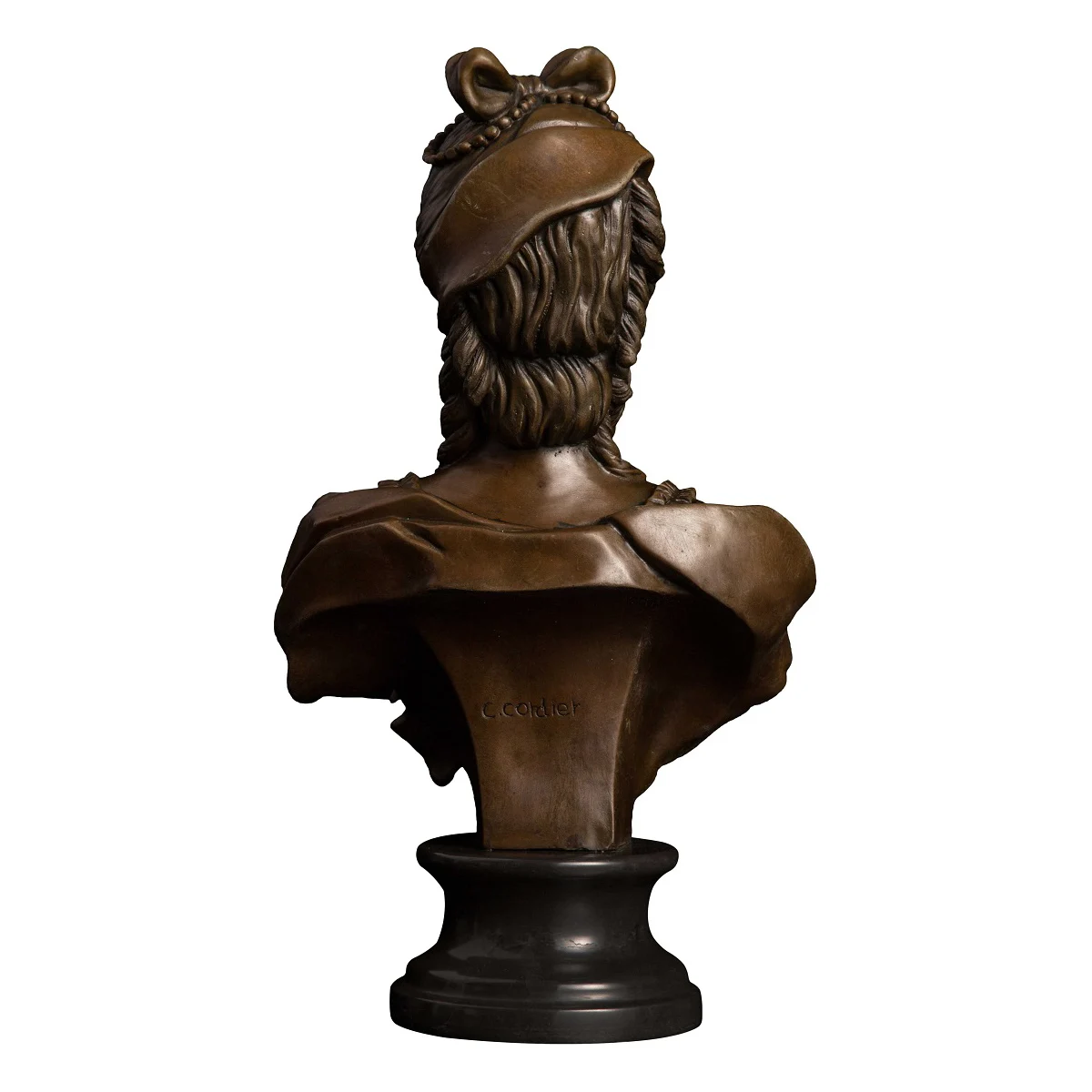 49 см бронзовая Европейская скульптура Бюст Женщины фигурка Западная молодой