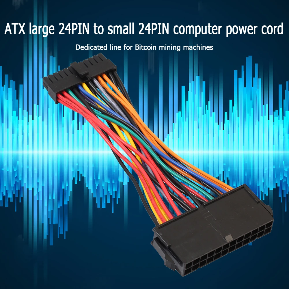 Кабель адаптера питания 15 см 24 контакта (гнездо)/Mini 24P (штекер) для DELL 780 980 760 960 ПК