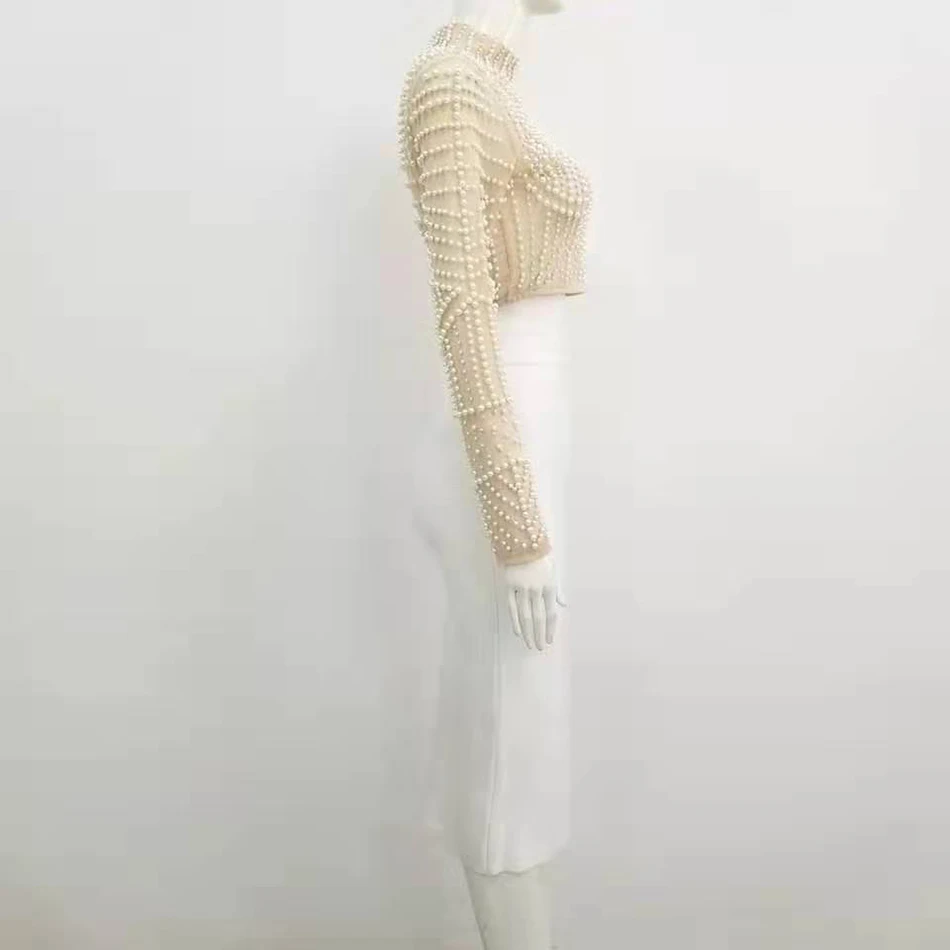 Новинка 2020 модный бандажный комплект из двух предметов с бисером