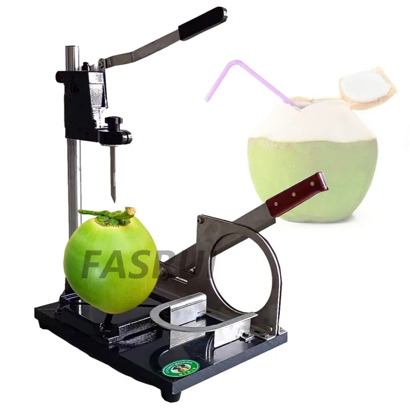 

Stainless Steel Commercial Green Coconut Shell Opening Machine Manual Capping Machine