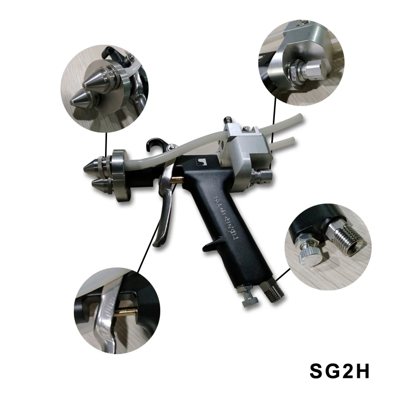 

Item No:SG2H HVLP 2nozzle Spray chrome coating paint spray gun