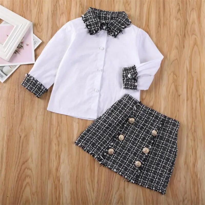 2020 летняя одежда в винтажном стиле для маленьких девочек футболка комплект