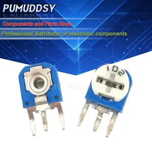 65 шт. RM063 набор вертикальных синих и белых регулируемых резисторов 100 Ом-1 м ом 13 видов * 5 шт. = 65 шт.