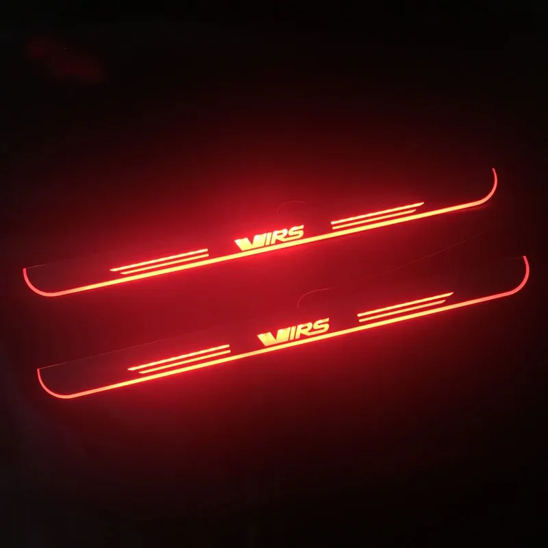 

LED Pedal Lights For Skoda Octavia VRS 2012 - 2019 Moving Welcome Pedal Car Scuff Plate Door Sill Pathway Light