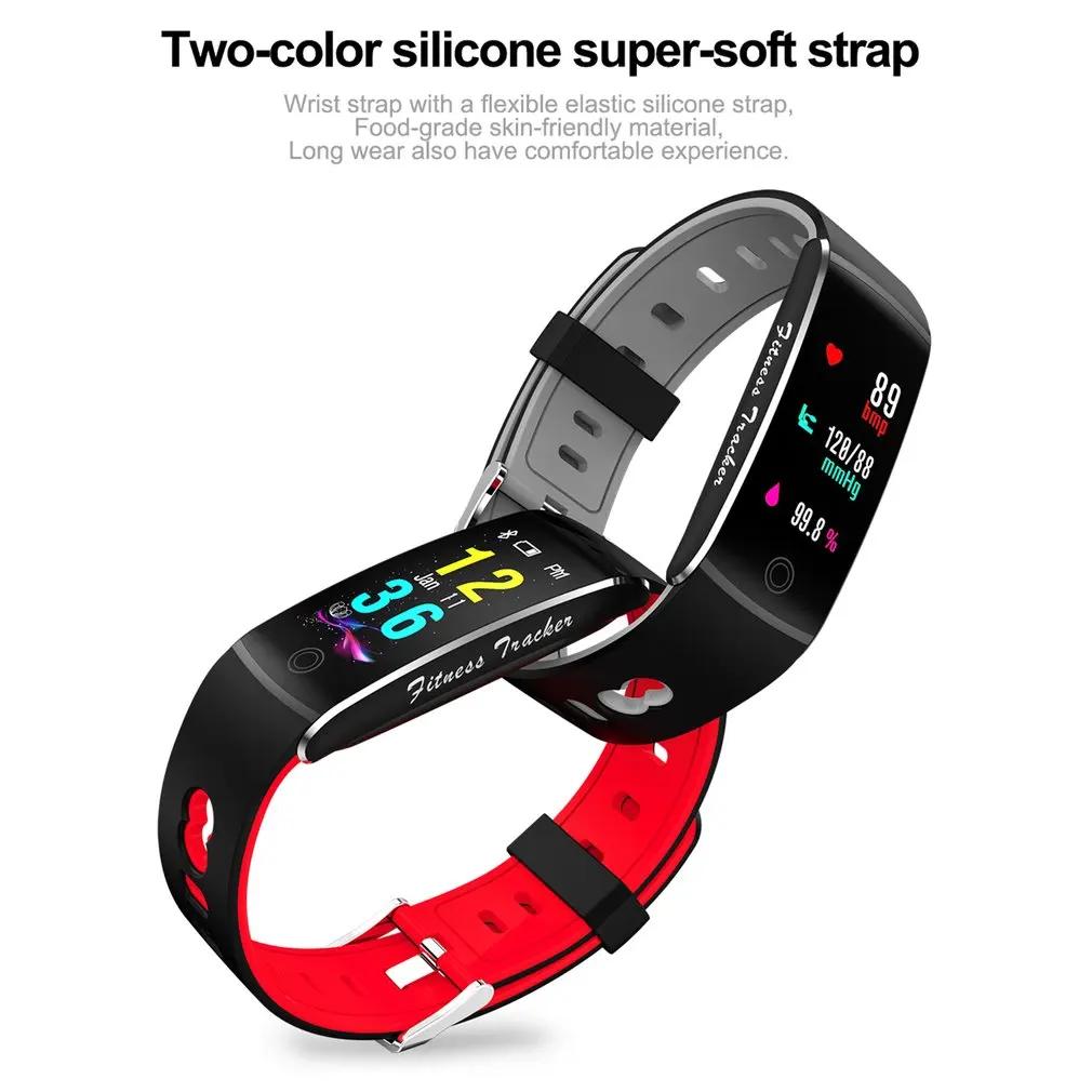 Смарт браслет для мужчин и женщин F10 OLED Браслет фитнес трекер давление спортивные