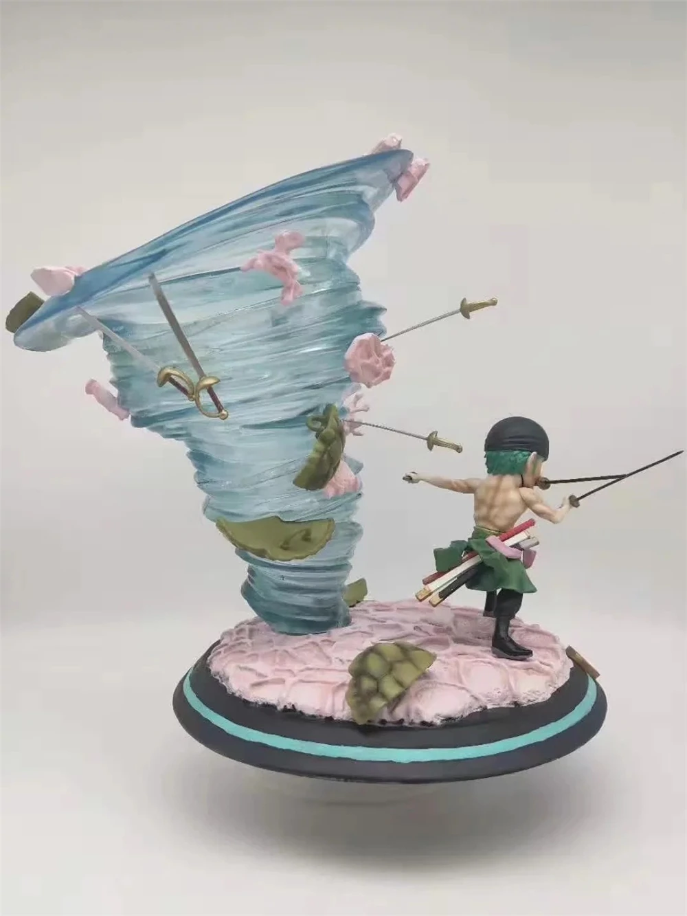 

Anime One Piece Roronoa Zoro Battle Ver. Big Wind Scene GK Statue PVC Action Figure Collectible Model Large Zoro Toys Doll Gift