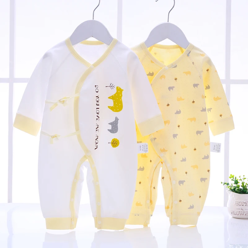 Детский комбинезон из хлопка осенне-зимняя одежда для новорожденных от 0 до 3