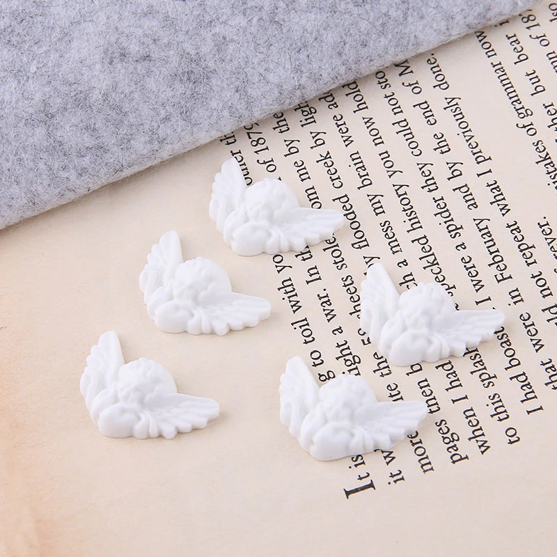 6 шт. корейские винтажные милые белые серьги в стиле барокко с маленьким ангелом