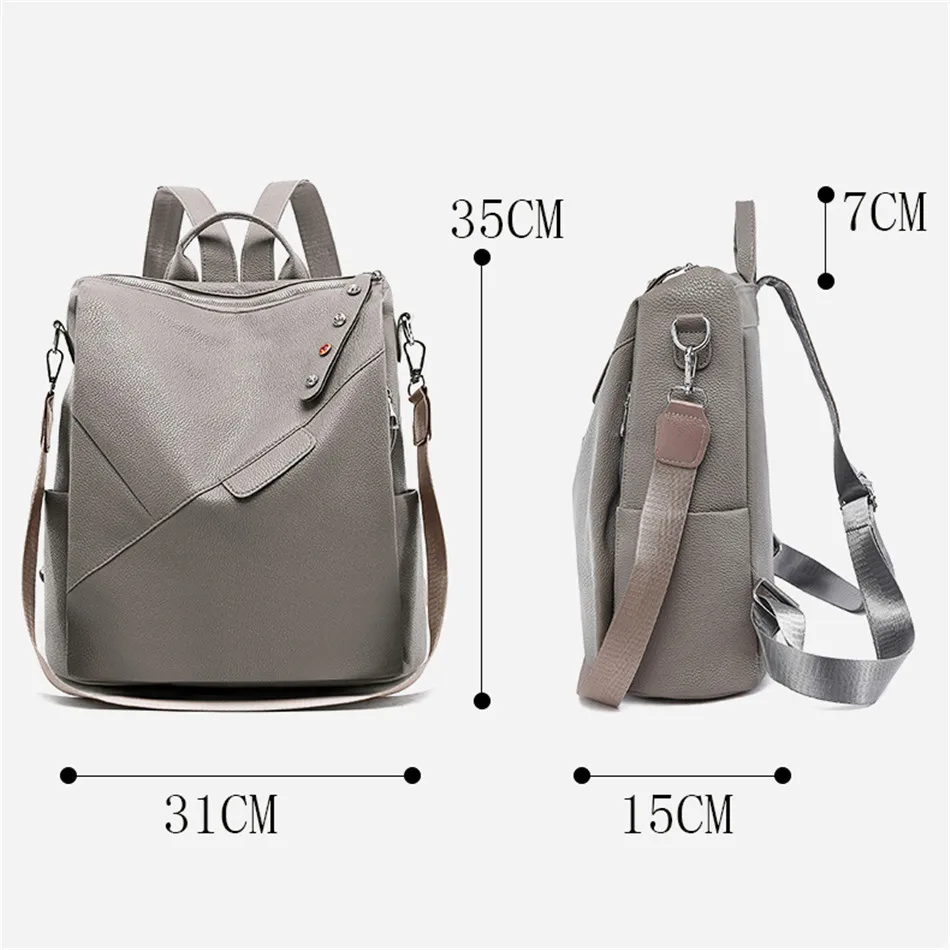 Многофункциональный Женский Повседневный рюкзак высокого качества из мягкой