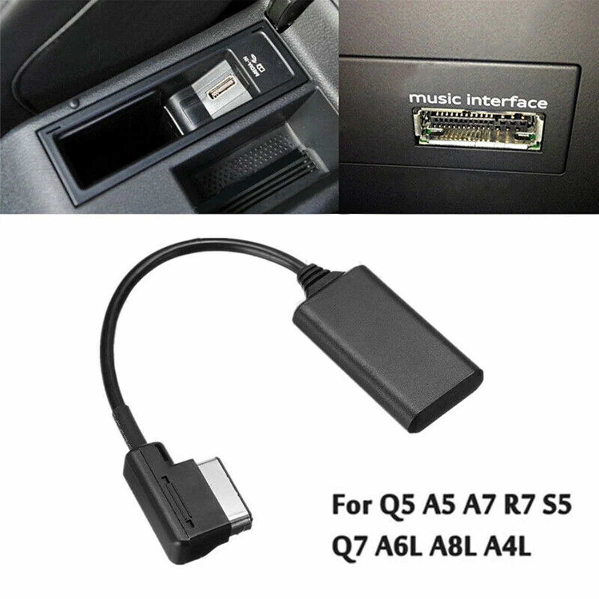 AMI интерфейс Bluetooth Музыка AUX аудио кабель адаптер с 22 см кабель подходит для Audi совместим с 2G 3g системы