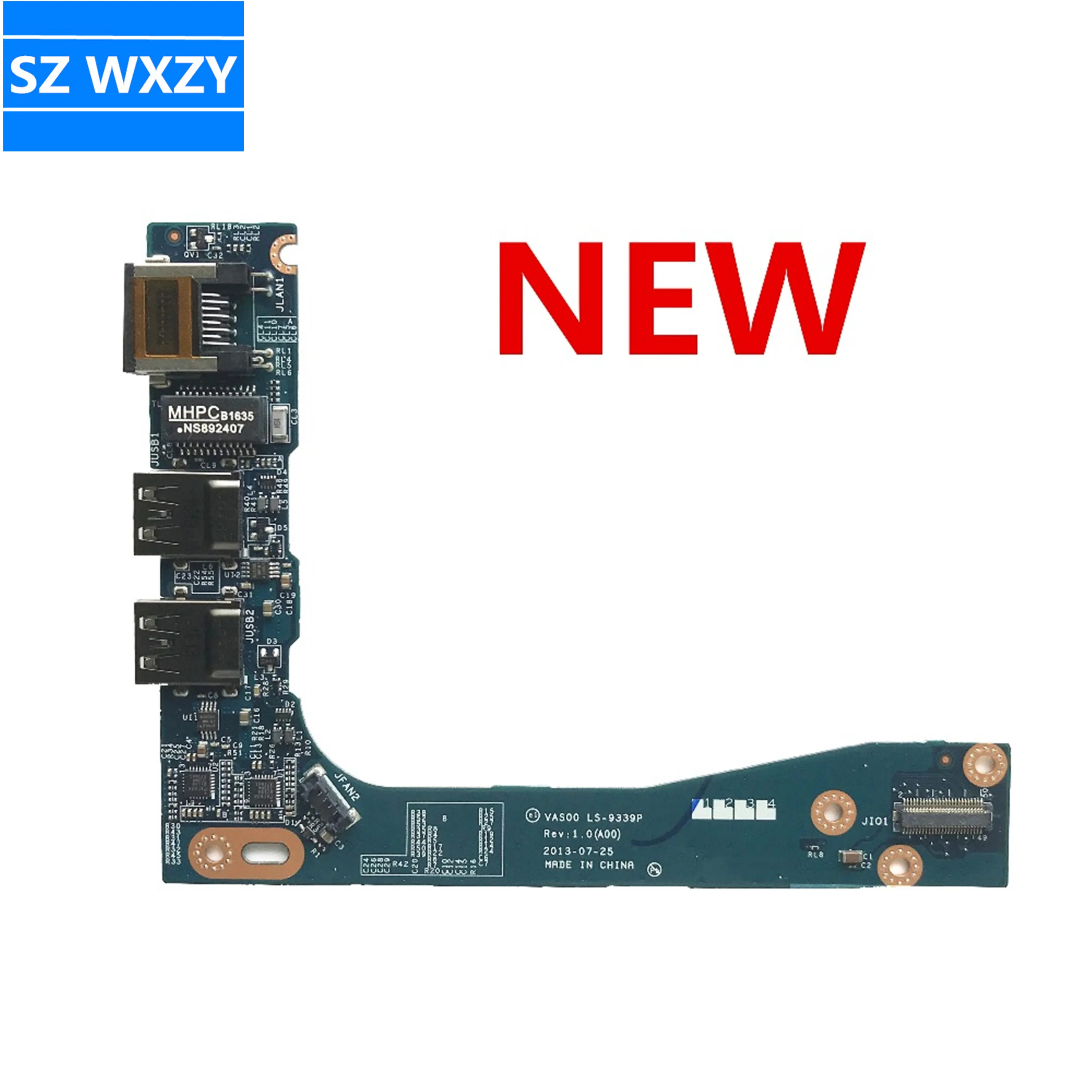 Новый оригинальный для DELL Alienware 17 M17x R5 Series LAN-порт USB-плата VAS00 LS-9339P 0WH486 WH486 100%