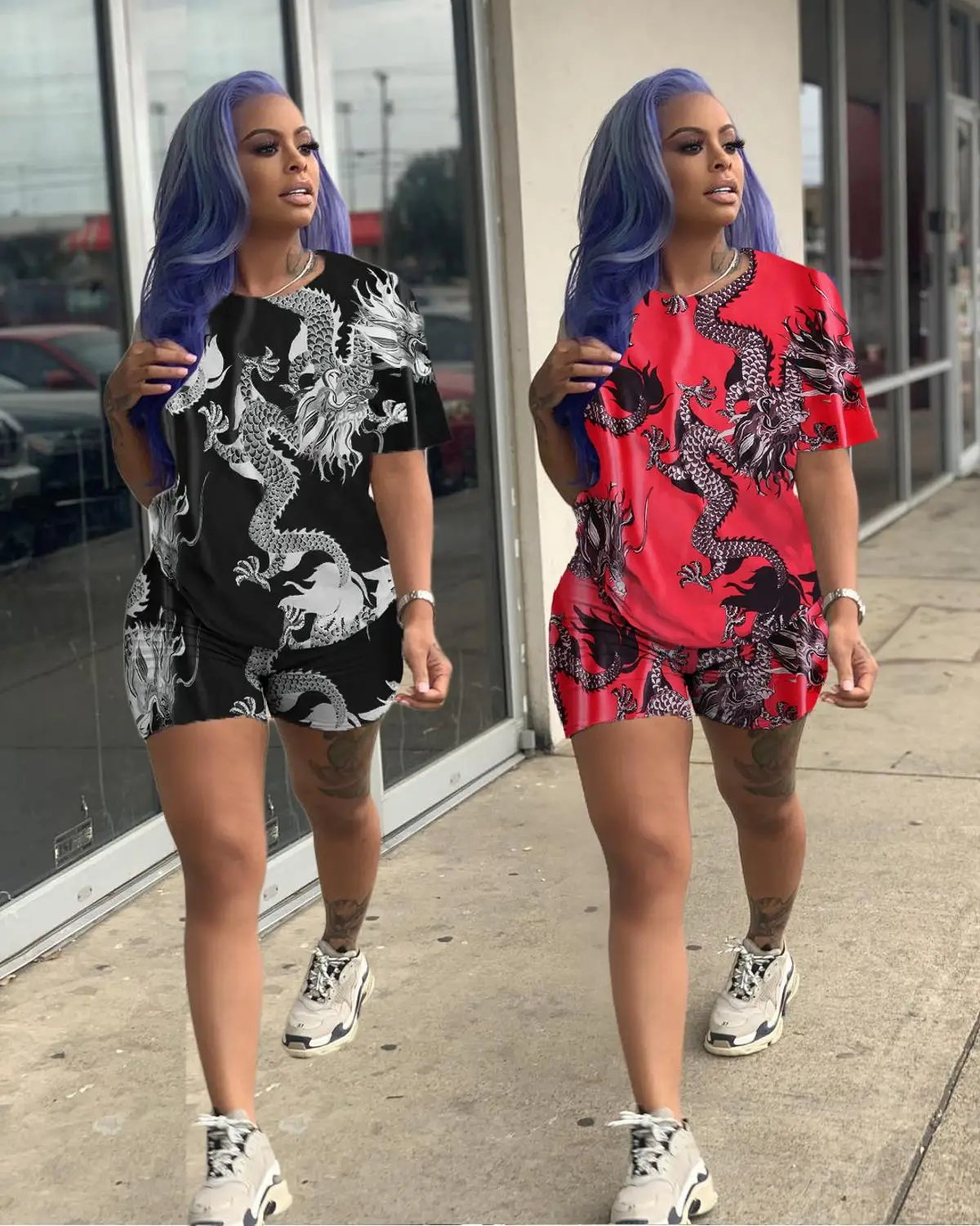 Женский Повседневный костюм из 2 предметов камуфляжная свободная футболка с