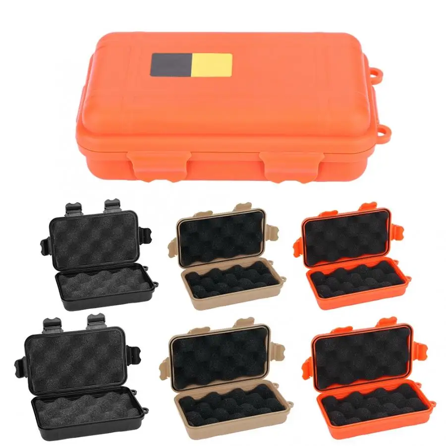 

Multi EDC Outdoor Survival Box Waterproof Shockproof Safety Equipment Case Portable Plastic Sealed Tool Dry Box First Aid Box