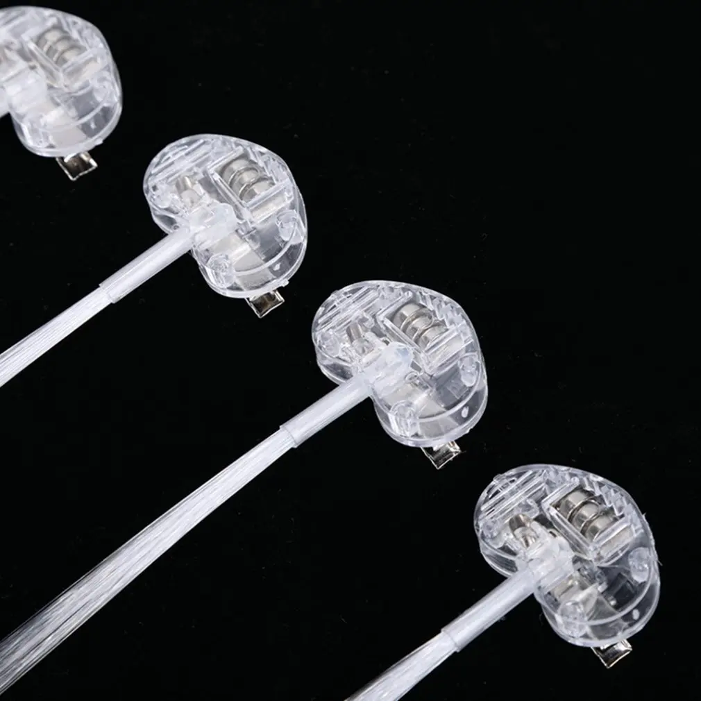 Красочные бабочки свет косички светодиодные парики светящаяся вспышка LED