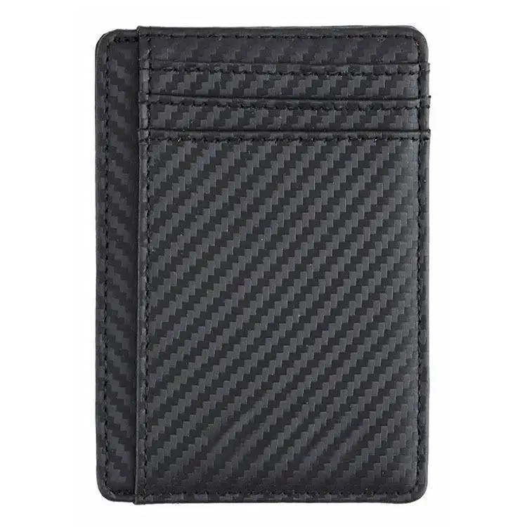 Мужская карбоновая волоконная карта сумка rfid набор контейнер для банковских