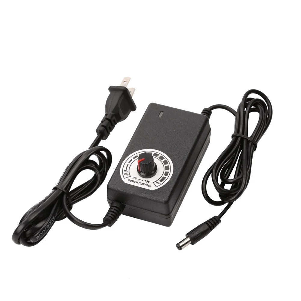 Регулируемый AC/DC адаптер 24W 12V 2A блок питания светодиодной ленты US Plug JAN88 |