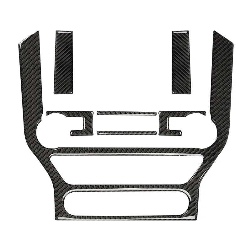 

ABS Carbon Fiber Stickers Decals Central Control Panel Interior Trim Cover for Ford Mustang 2015-2020 Car Styling