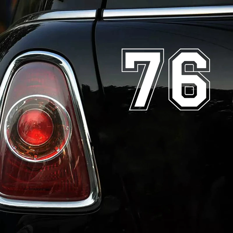 

Personalized and Funny PVC Number 76 Car Sticker Decals Motorcycle Car Bumper Window Decoration 20cm * 14cm