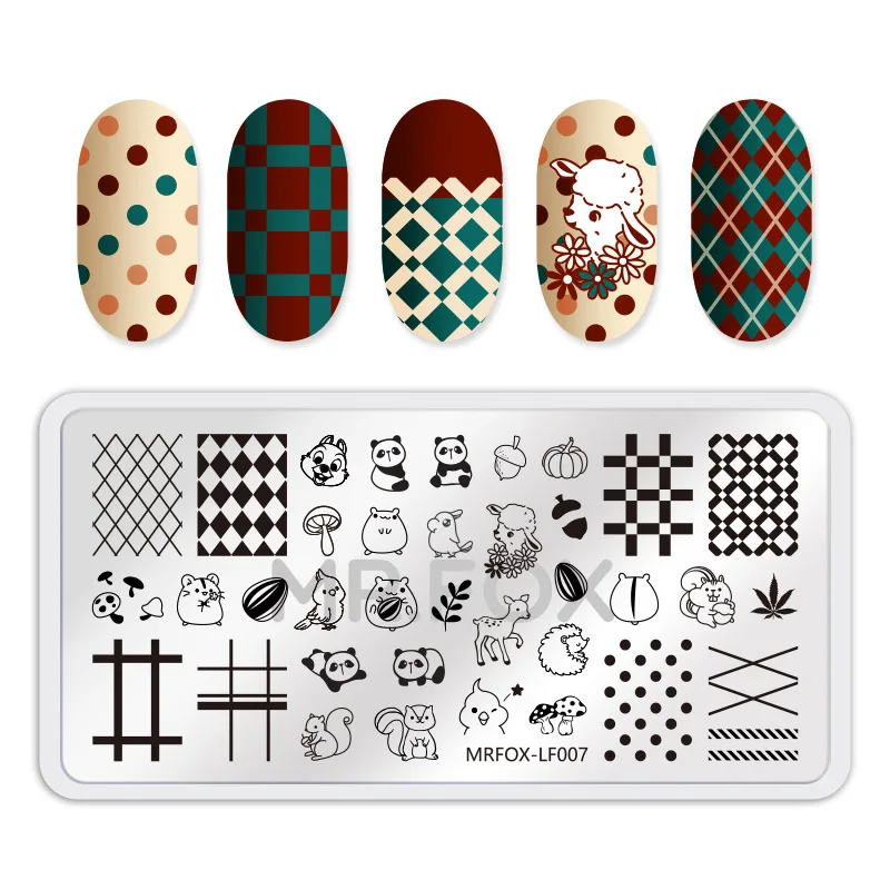 Пластины для стемпинга ногтей в ассортименте