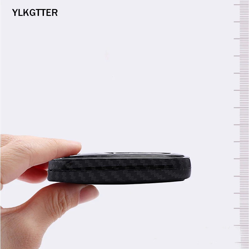 YLKGTTER High Grade Waterproof Car Key Case for Audi A4L Q5 A6L A7 A5 A8 Carbon Fiber Pattern Black Remote Shell No Chain | Автомобили и
