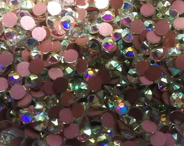 Высокое качество Стразы ab с розовым золотом 8 больших и маленьких размеров стразы