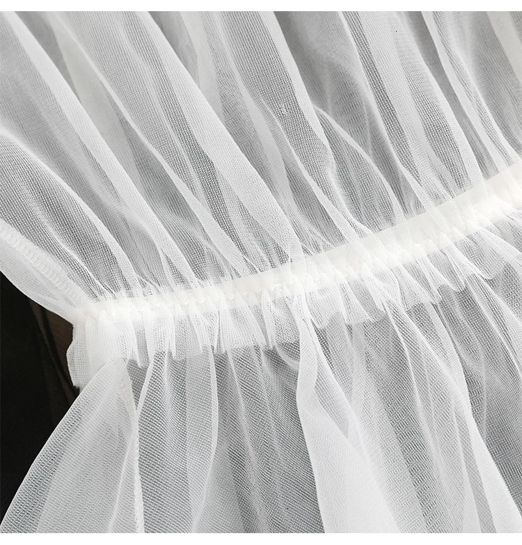 Женский прозрачный кружевной комплект нижнего белья, черный, белый цвет, милая одежда для сна, Сексуальная Милая Ночная рубашка принцессы, одежда для сна, Лолита, эротический Банни