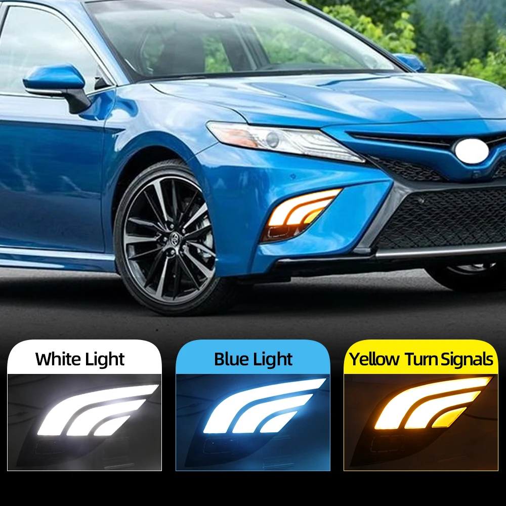 Автомобильная проблесковая 2 шт. Светодиодный дневной светильник для Toyota Camry 2018