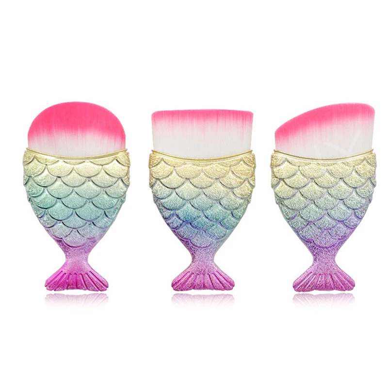 1 шт. набор косметических инструментов для рыбы кисти макияжа пудры лица