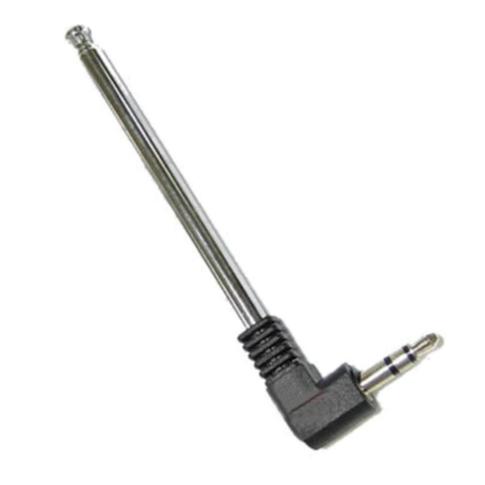 3 5mm external wireless phone antenna connect accessories radio signal outdoor fm telescopic black free global shipping