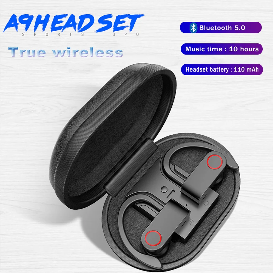 Спортивные TWS 5,0, Bluetooth наушники, настоящие Беспроводные наушники с шумоподавлением, наушники с громкой связью, гарнитура для мобильного телефона с микрофоном