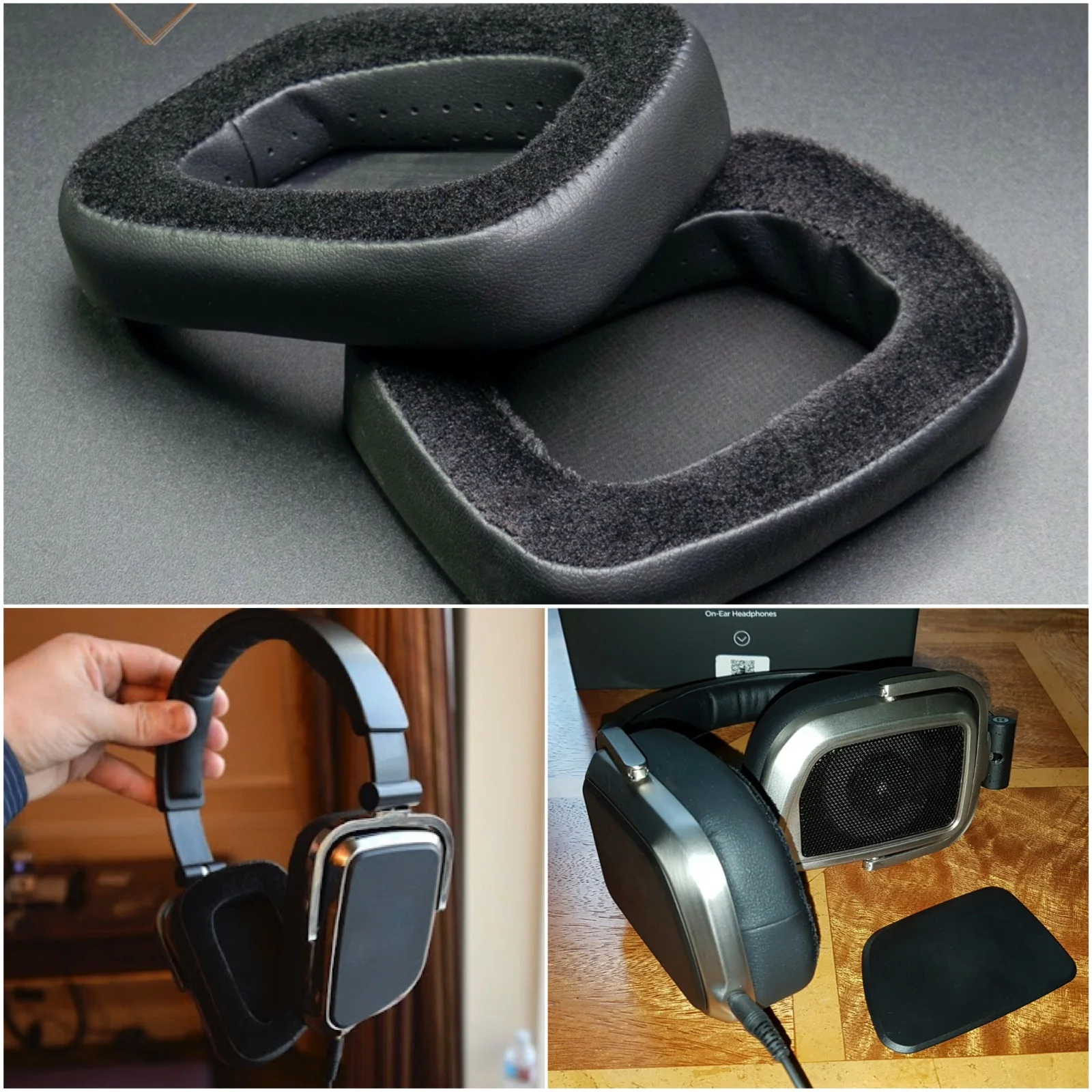 Almofadas de Ouvido Espuma para Hifiman Fone de Ouvido Couro Híbrido Veludo Almofada Edição s Fone Ouvido Earpads Capa Peças