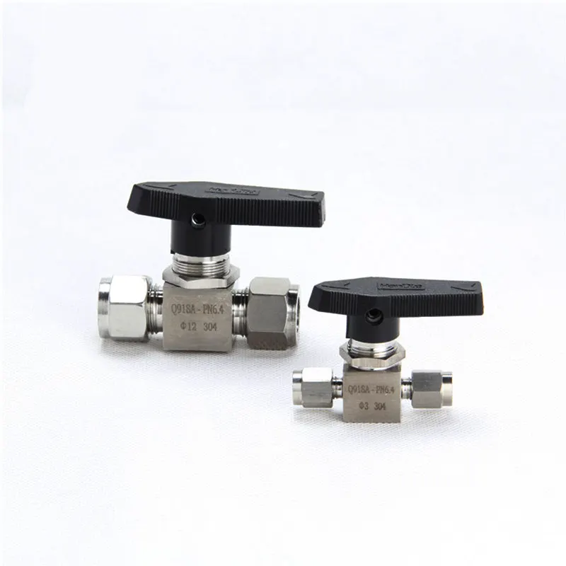 1 шт. нержавеющая сталь 304 мини шаровой клапан прямой панельный интегральный